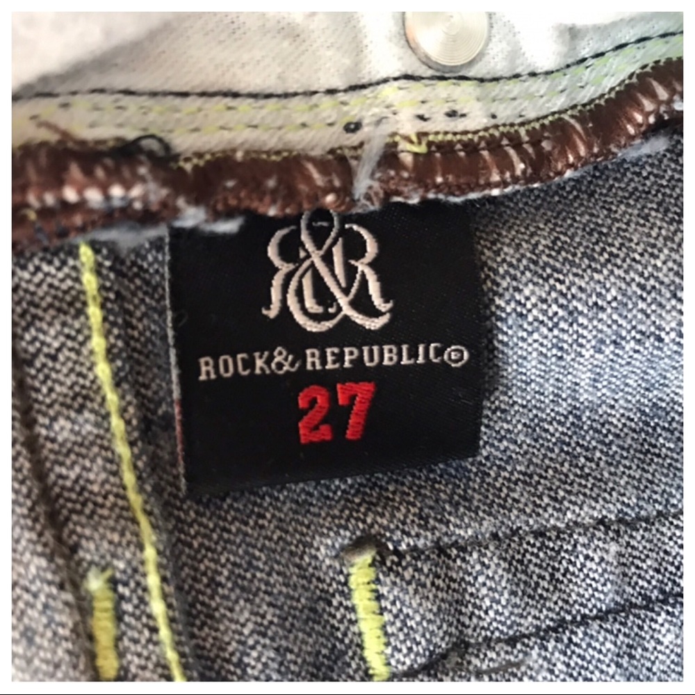 ROCK & REPUBLIC Roth Low Rise Flare Size 27 - Picture 7 of 8